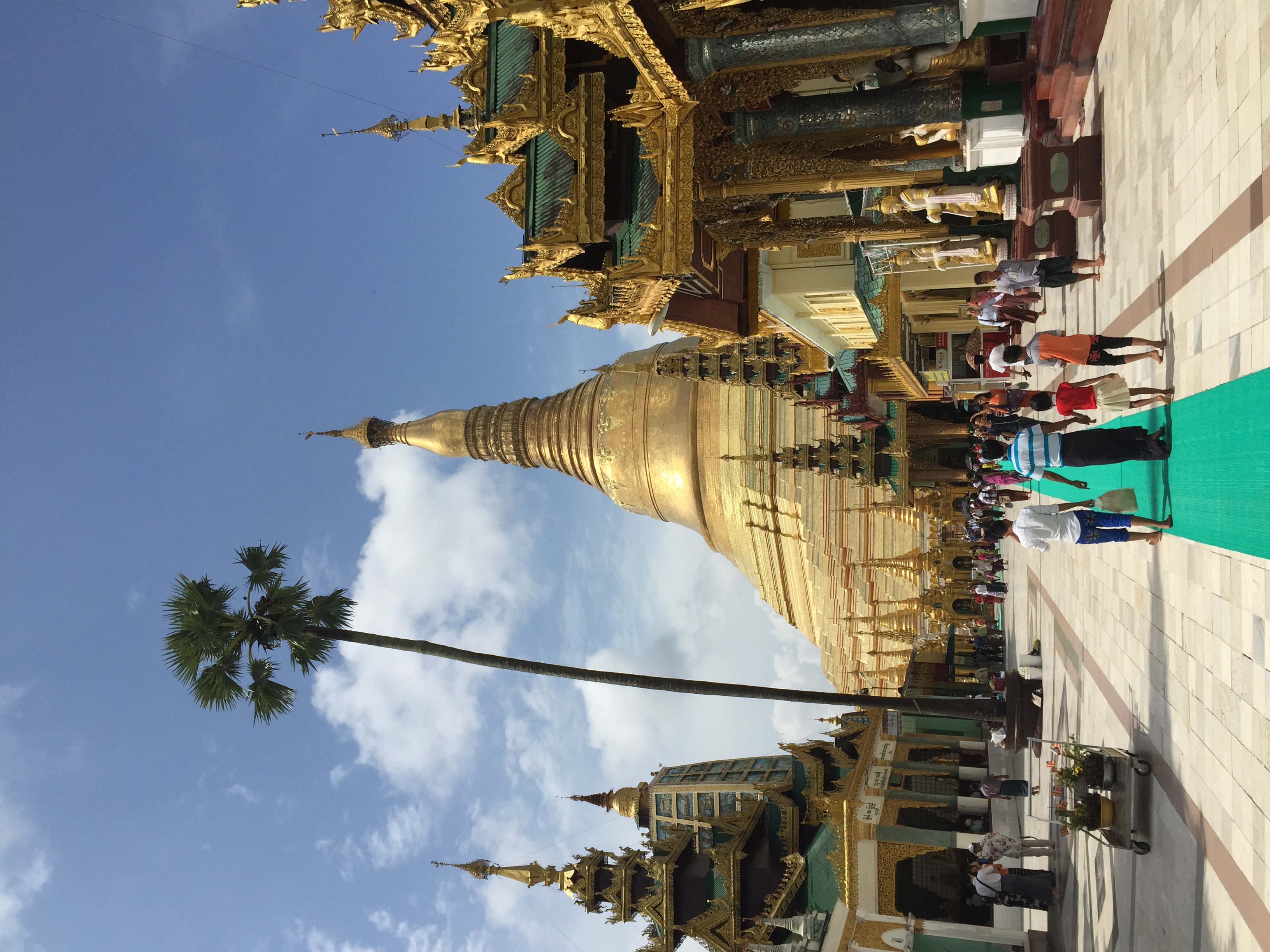 Myanmar temple and cultural scene